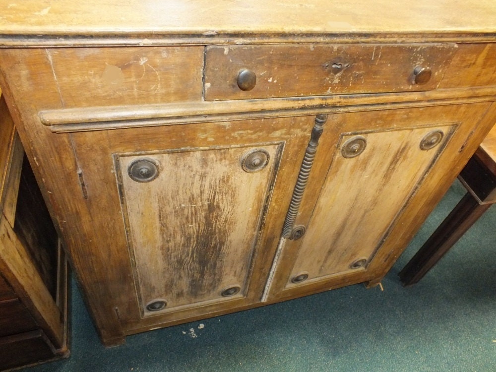 Antique French cupboard with drawer