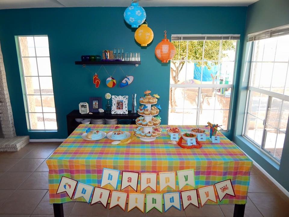 beach dessert table