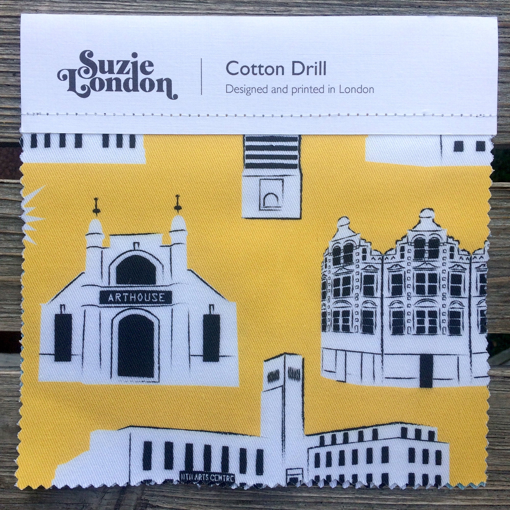 Suzie London Crouch End cotton drill fabric swatch at Nest in Crouch End