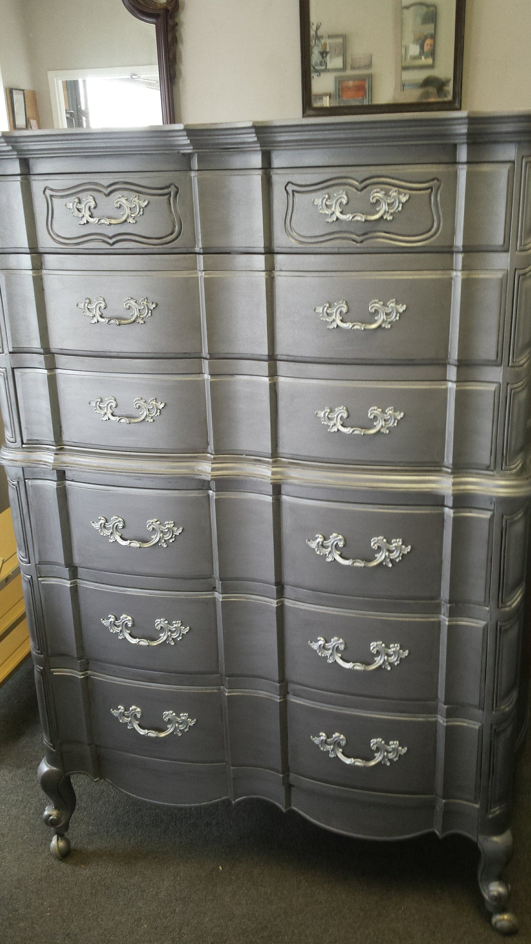 metallic, vintage, bedroom, furniture, shabby chic, french, france, furniture