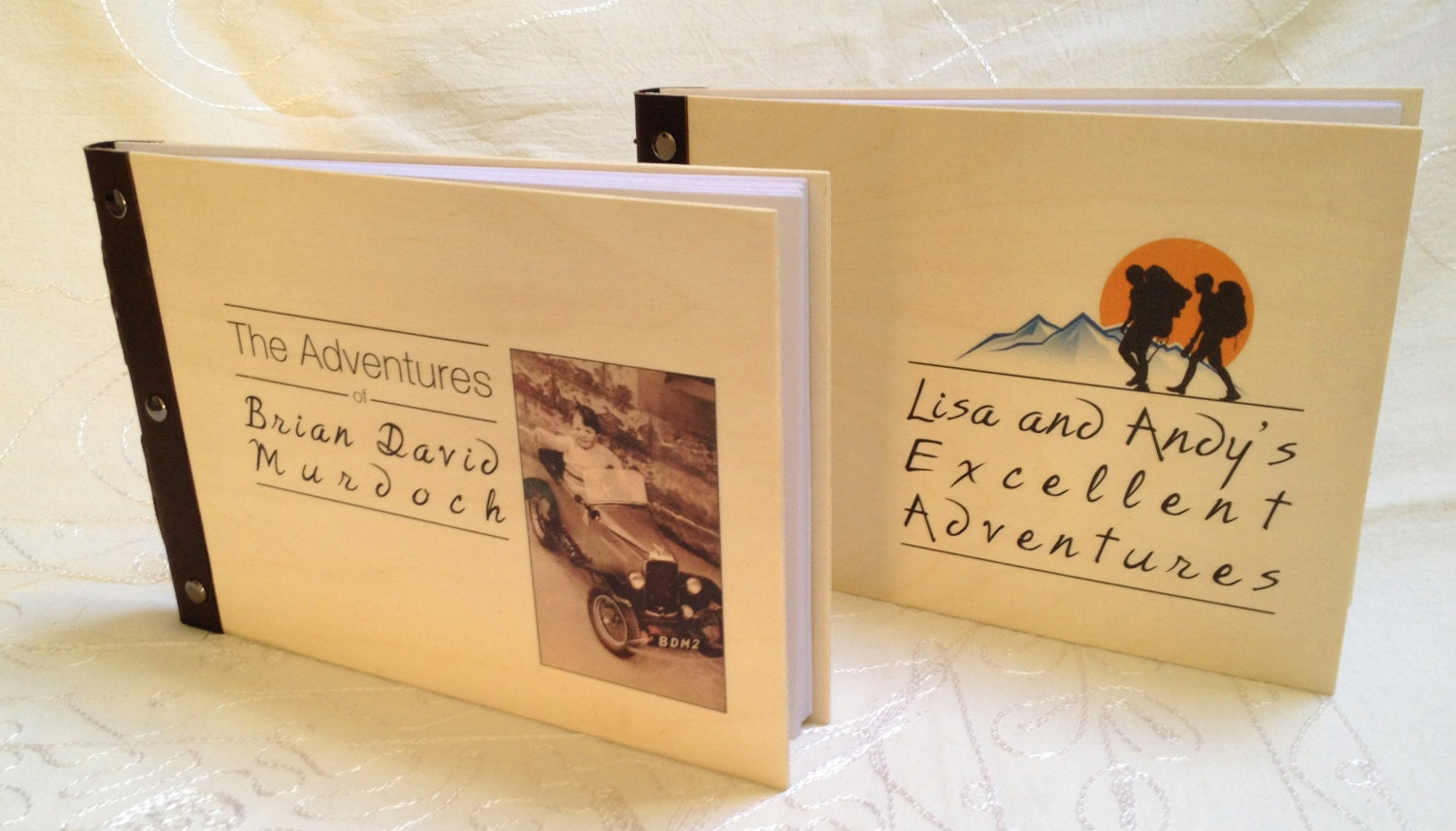 ChickenPink - Leather-Spined Books - customer commissions