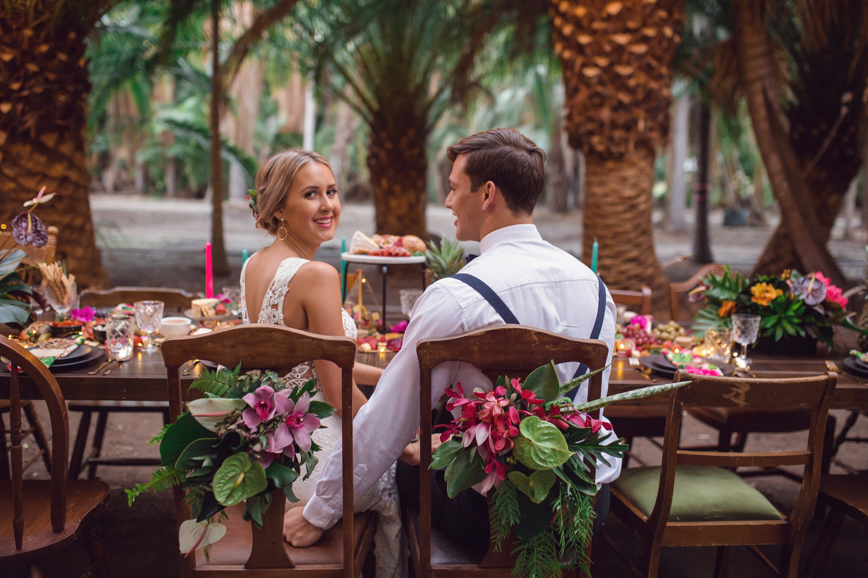 Tropical Summer wedding