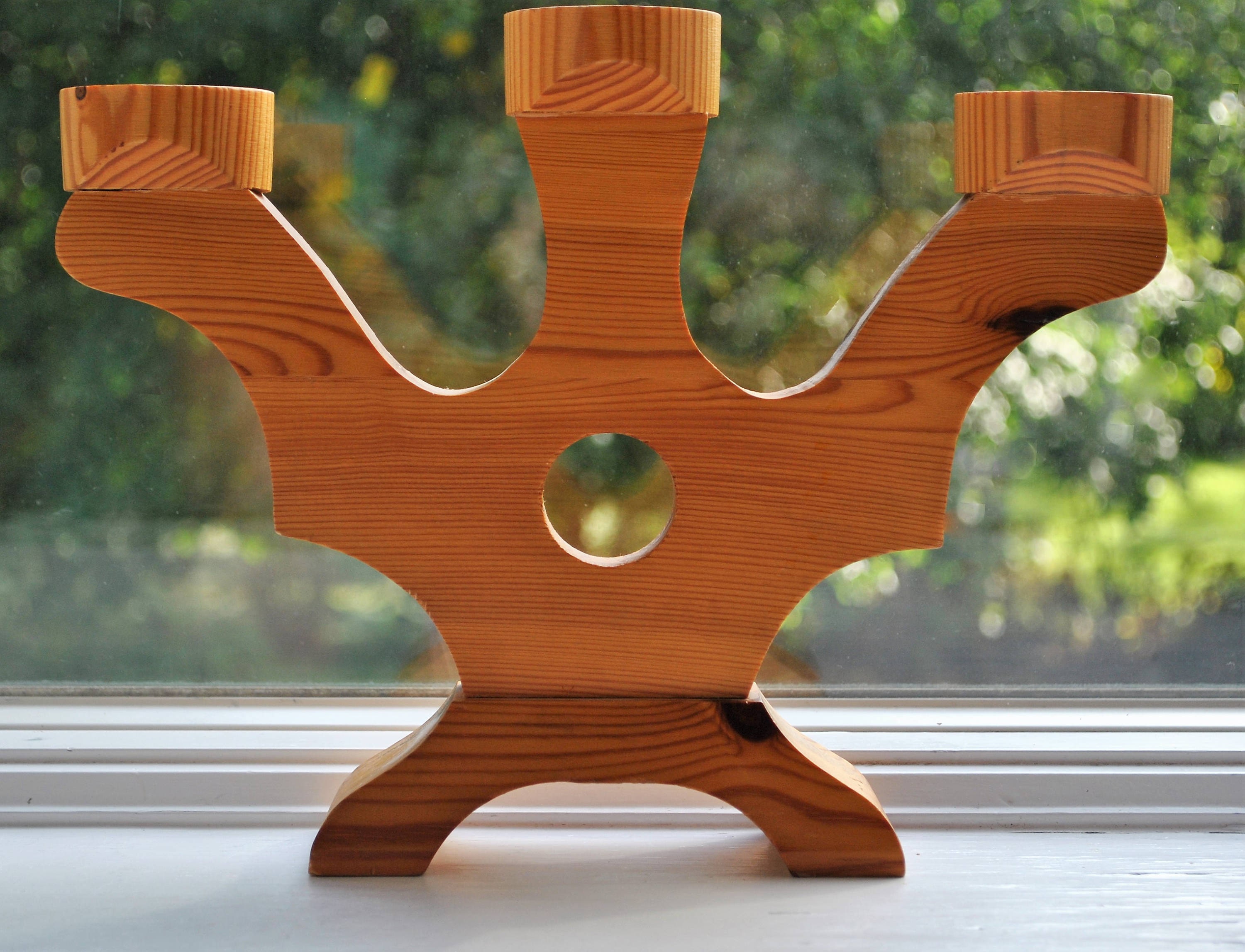Karl Holmbergs Wood Candle Holder, Scandinavian Modern