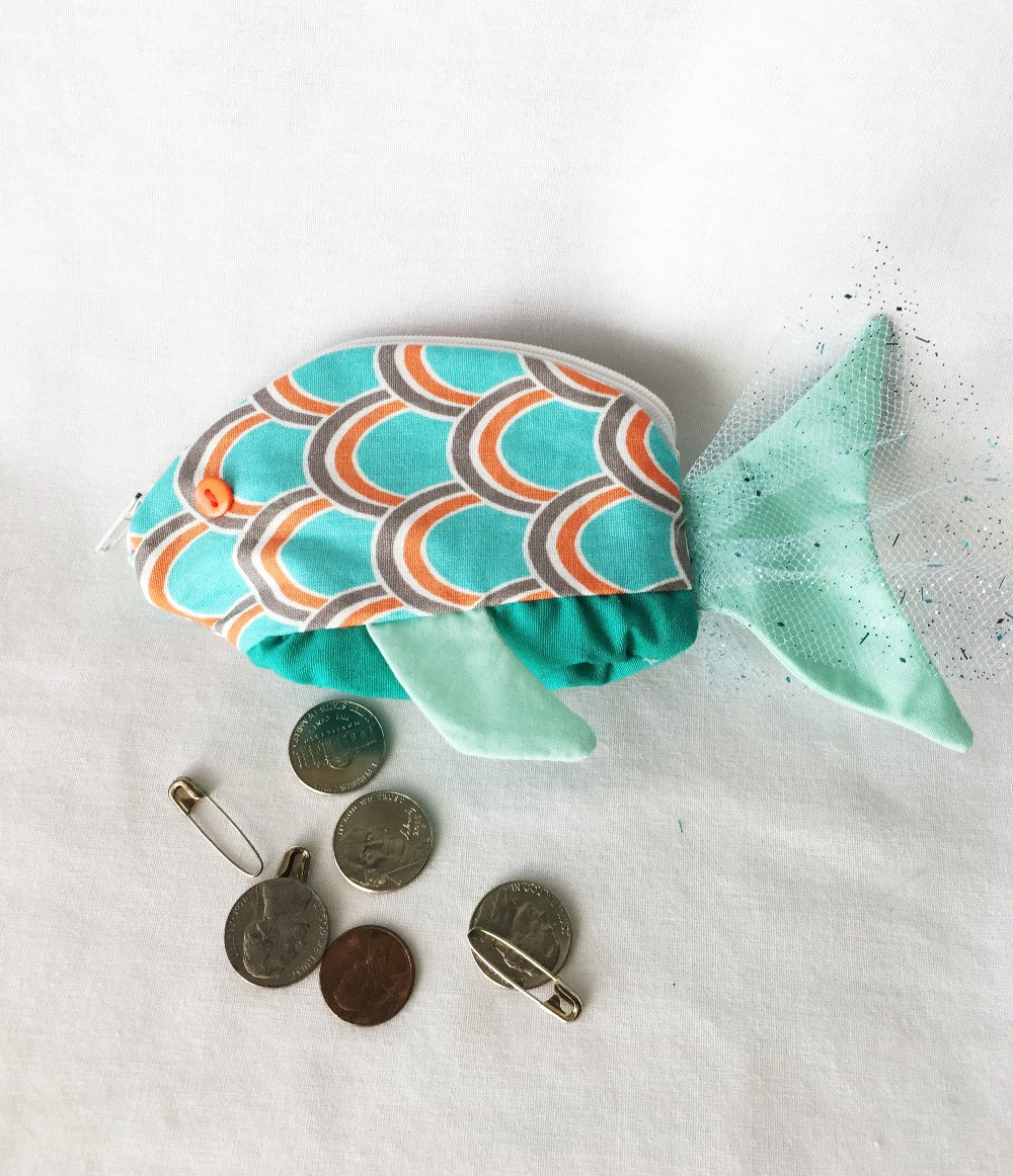 Fancy Fish zippy zoo zipper pouch