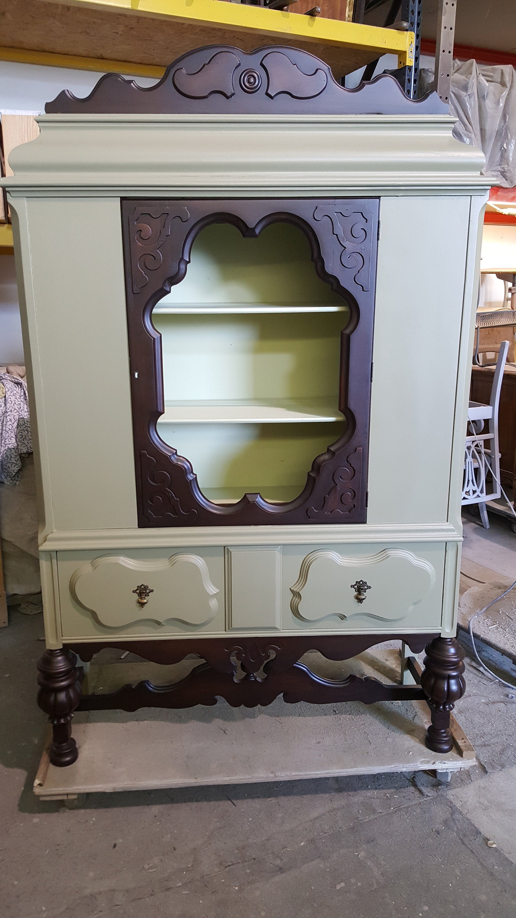 china cabinet, vintage furniture, painted furniture, shabby chic, farmhouse, rustic, country cottage, diy, upcycle, repurpose, furnituremakeover