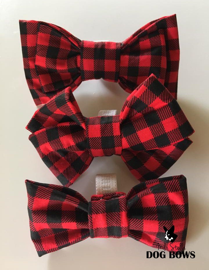 buffalo plaid bows