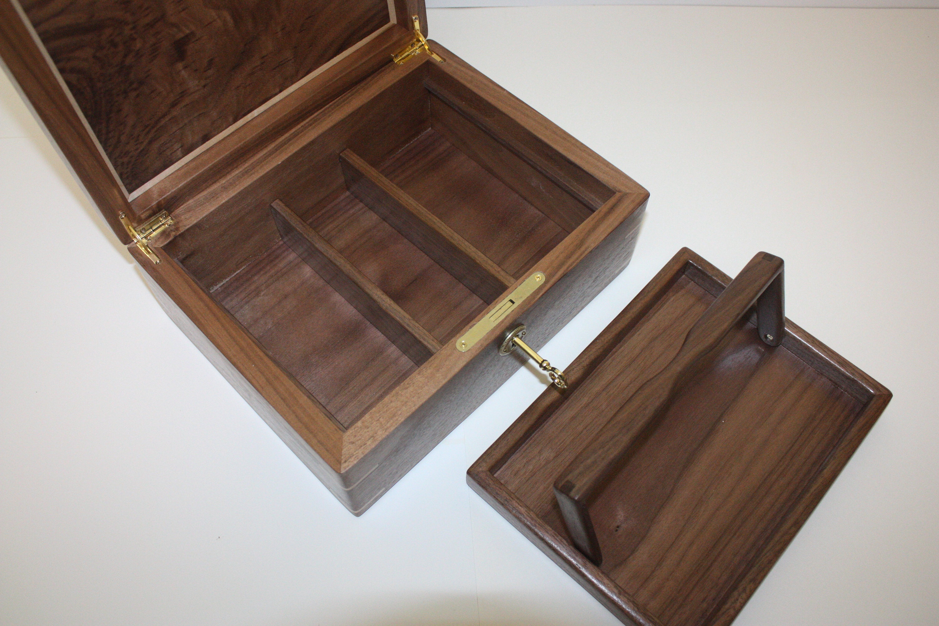 Large wood locking box