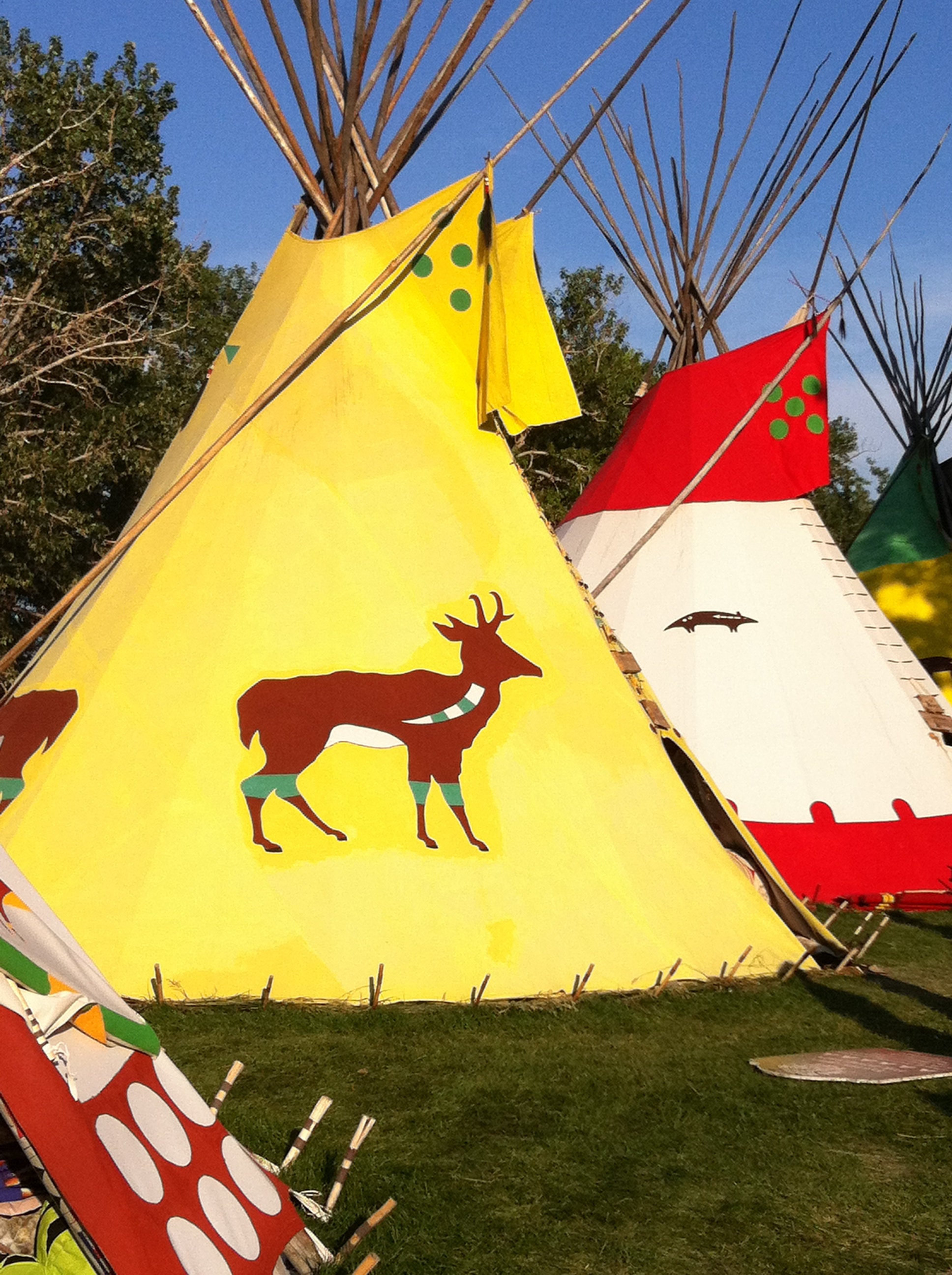 First nations teepees