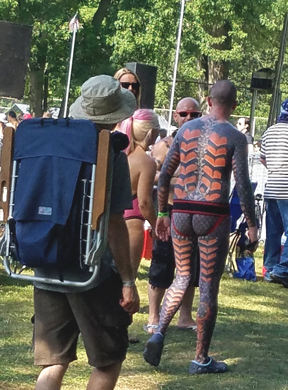 Nudes A Poppin 2017, full body heart mechanical suit tattoo