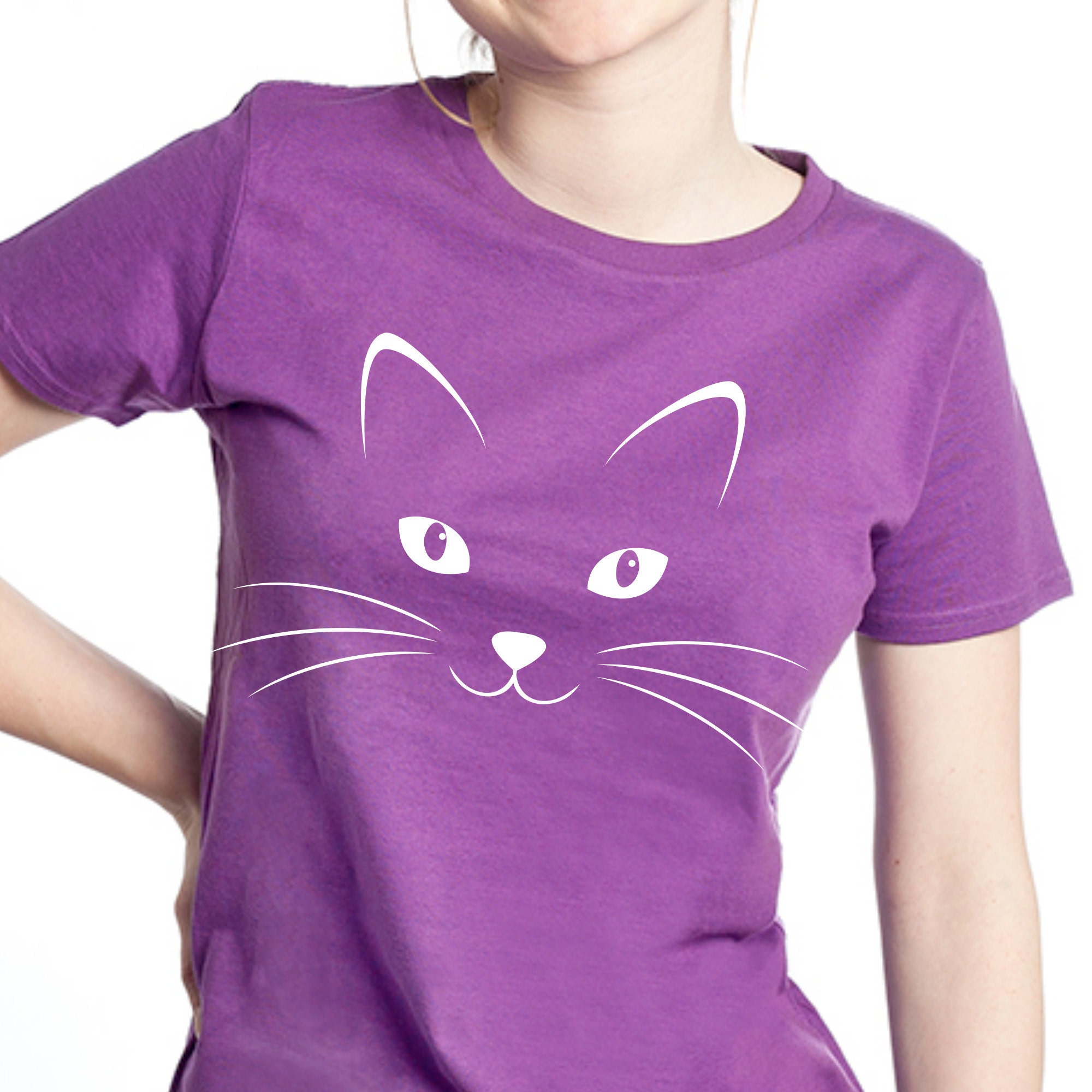 Cat face shirt