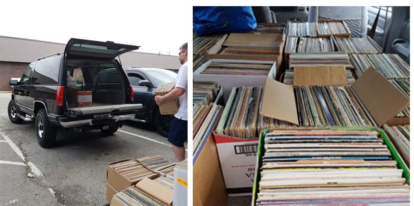 Loading up 1500 vintage records!