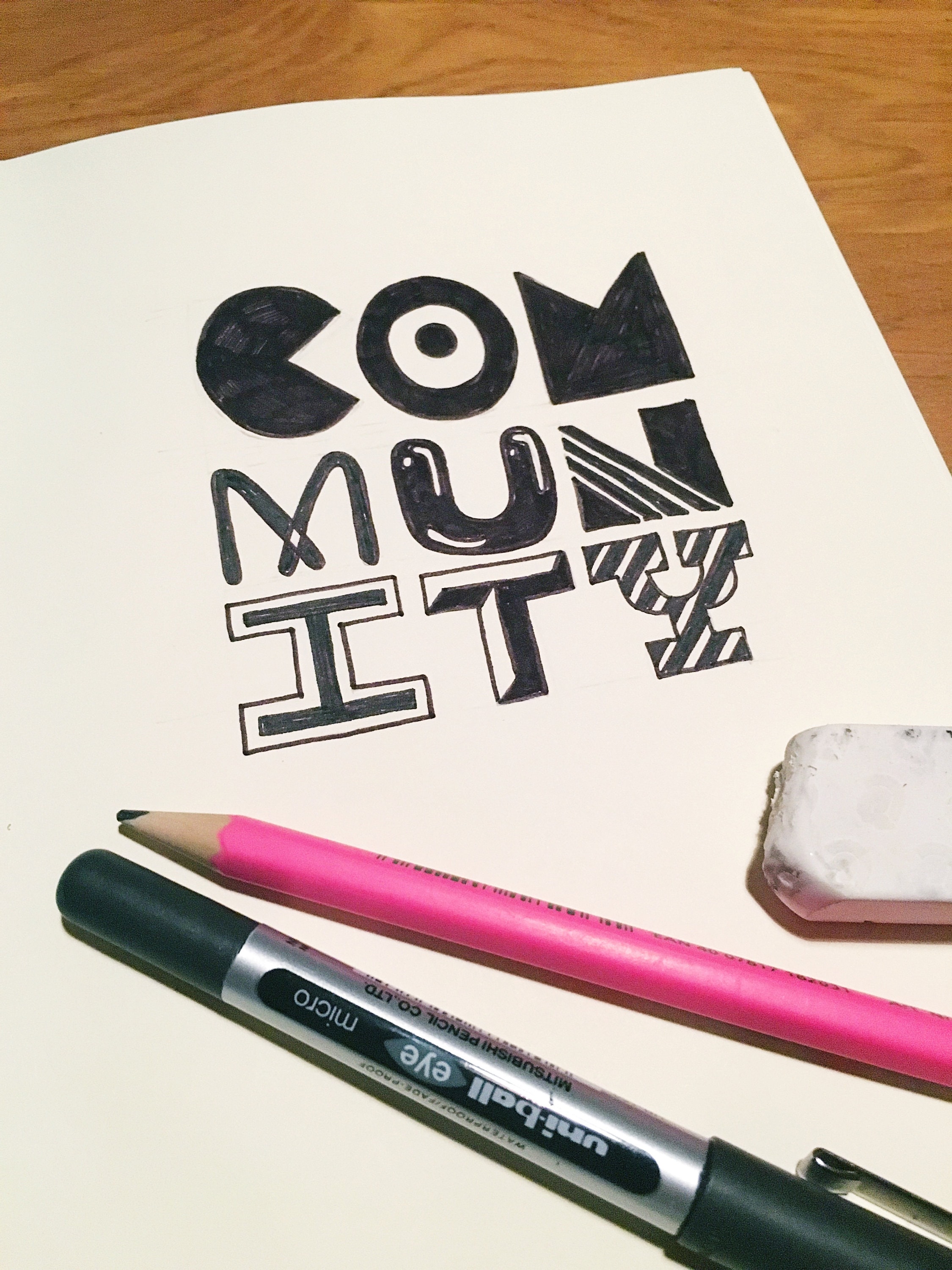 100 days of typographic doodles