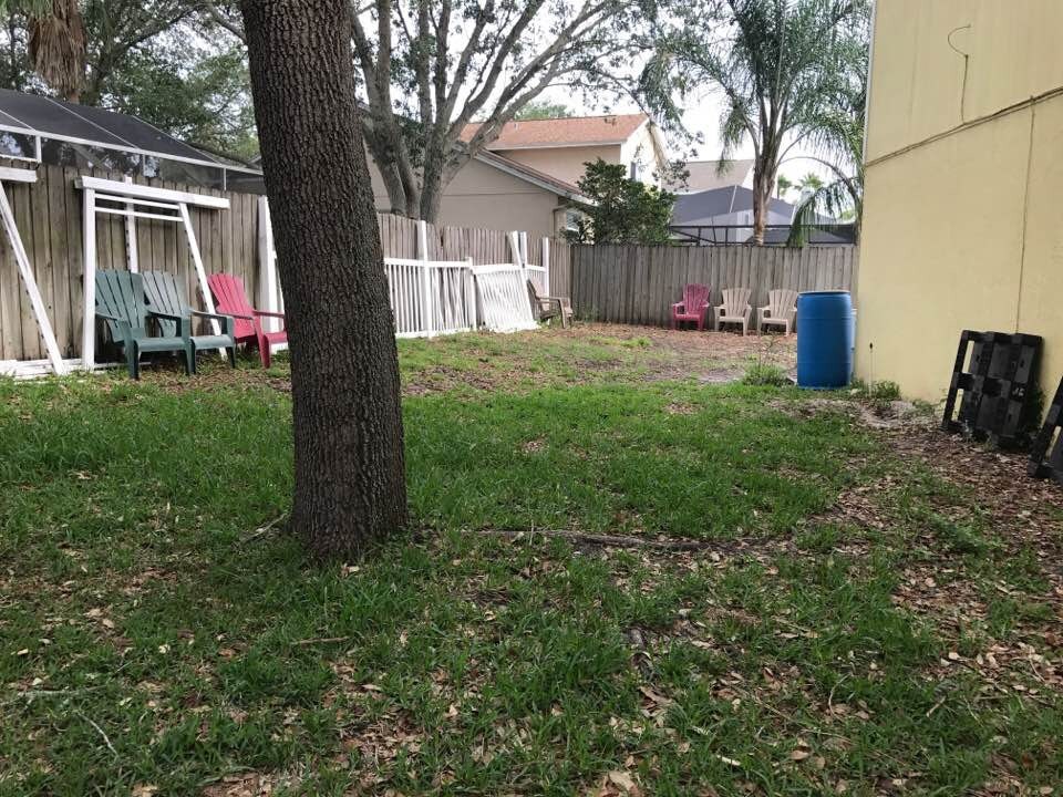 Where its going... Nevermind the old fence pieces, we stacked those up to stop the neighbors dos from pushing out slats :/