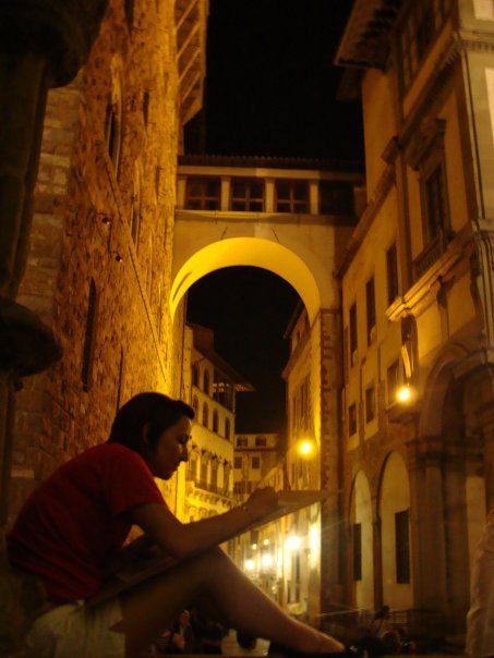 Drawing in Italy