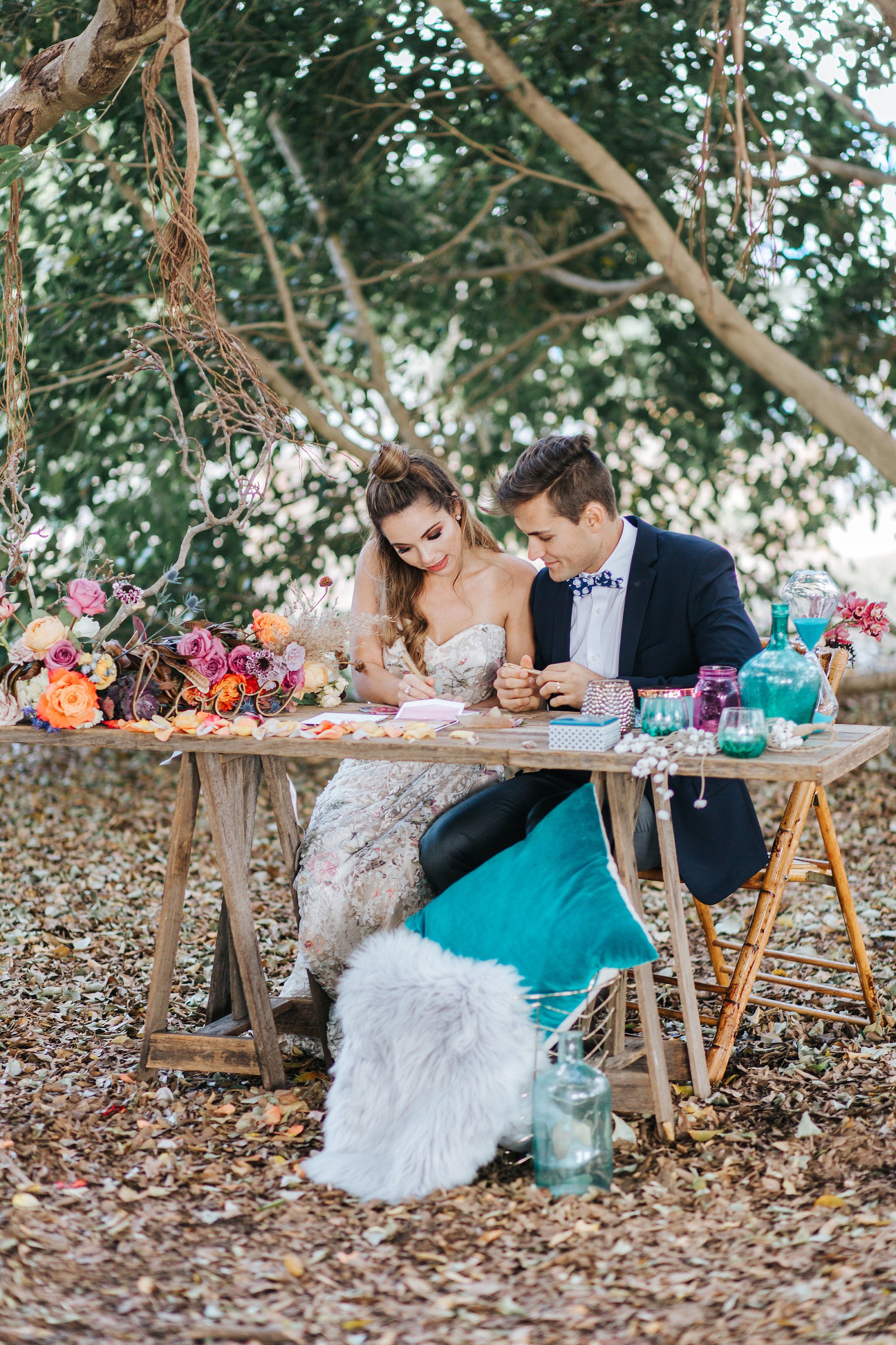 Wedding signing table