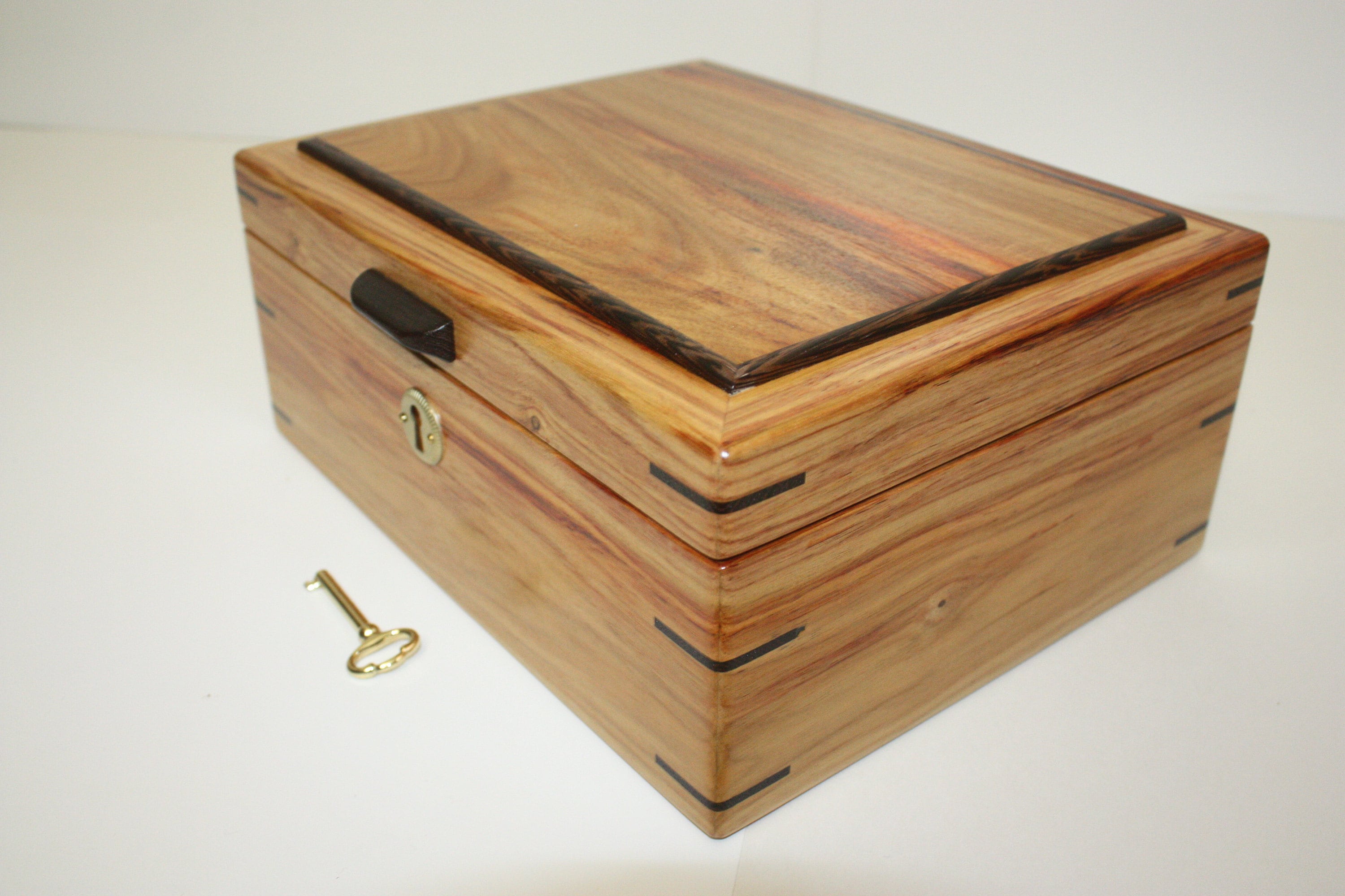 Handmade Locking Canarywood Box