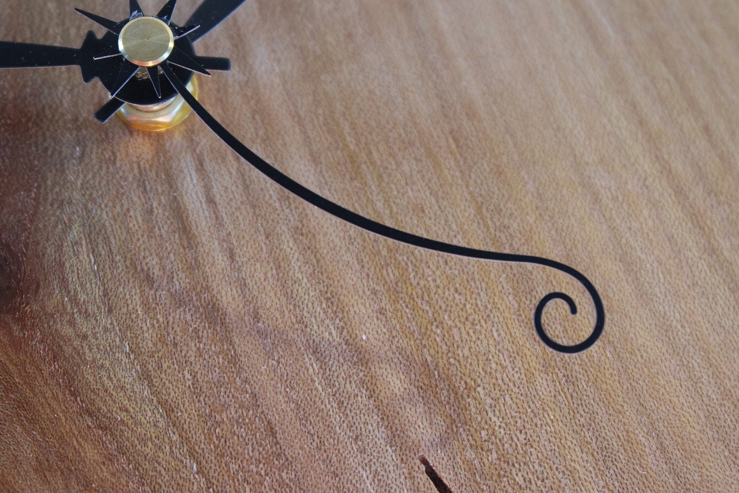 Burled Oak Wall Clock