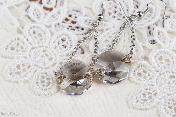 Chandelier Crystal Bead Earrings