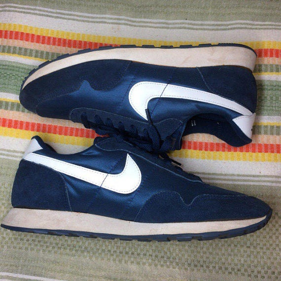 1980s Nike Bravo blue white swoosh made in Rep of Korea size 11