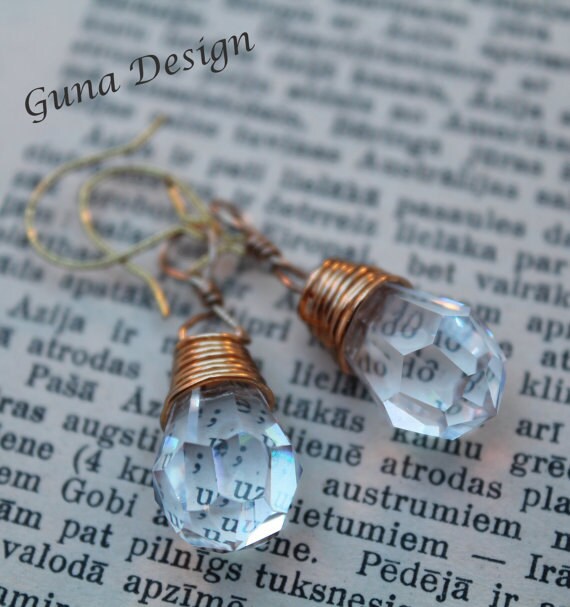 Chandelier Crystal Bead Earrings