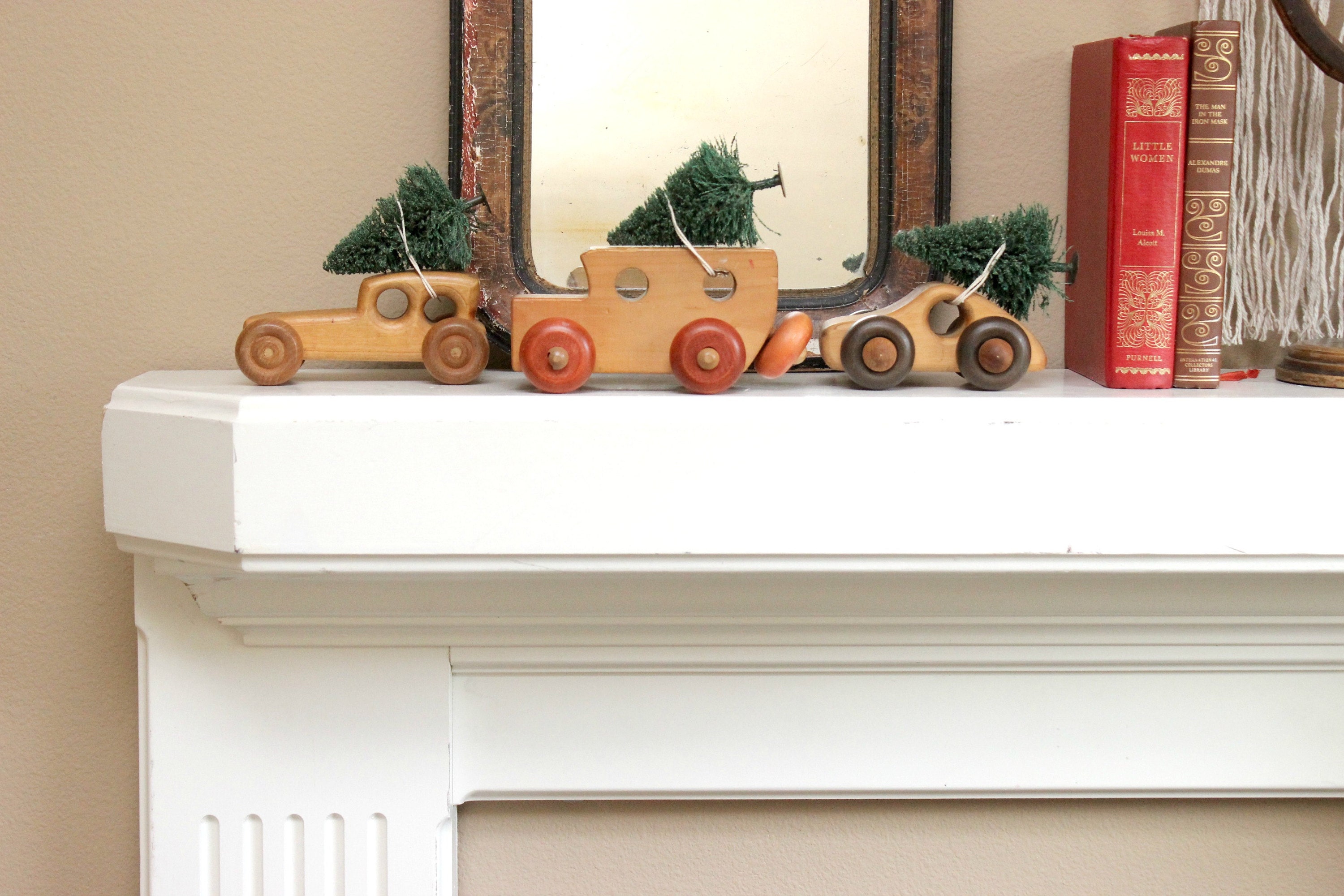 vintage toy car christmas decor