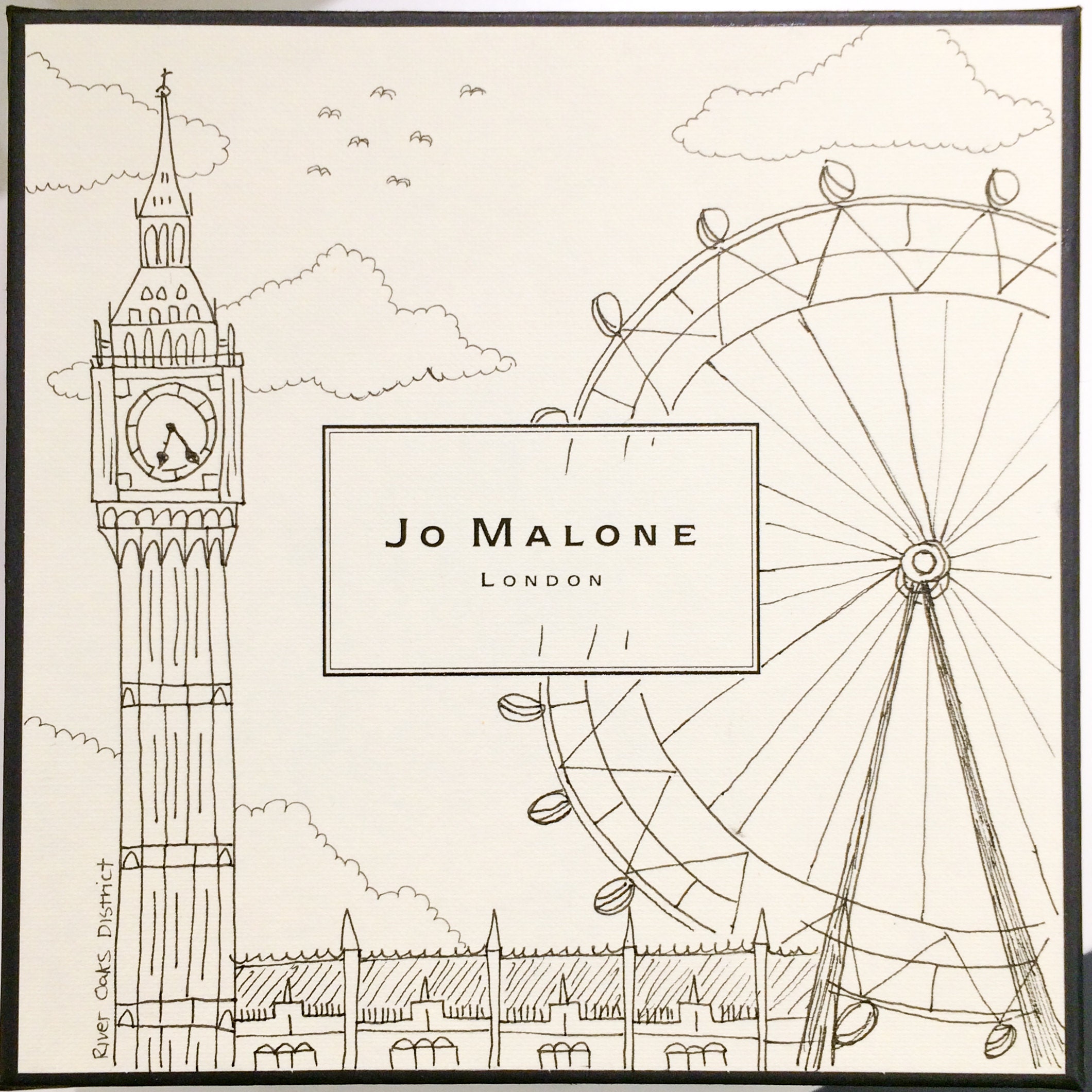 Jo Malone Gift Box Illustrations by Caroline Truong