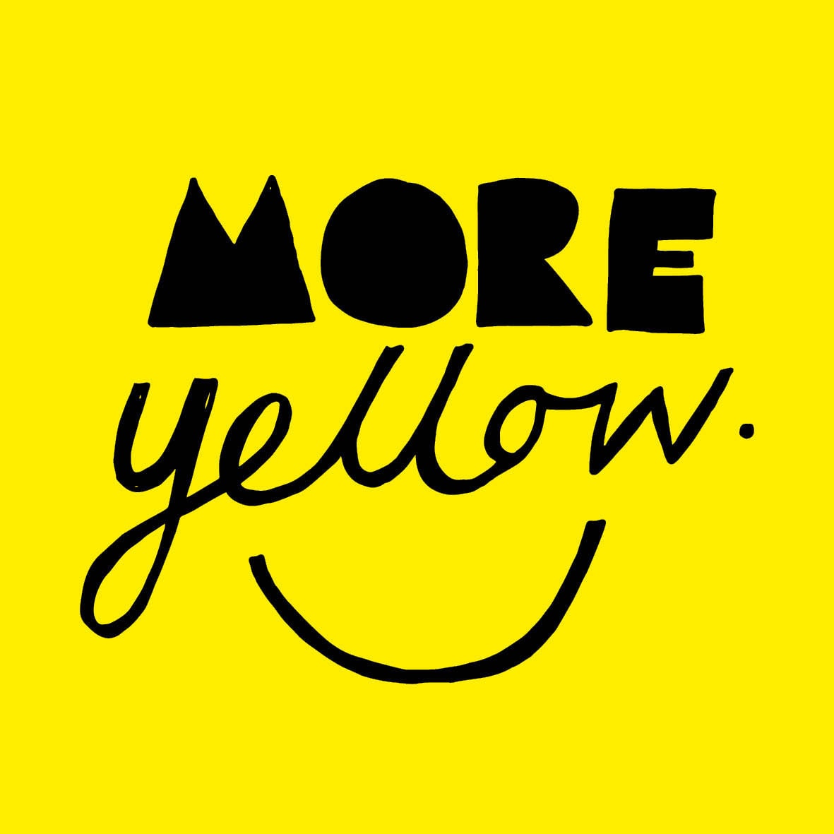 Hand lettering more yellow