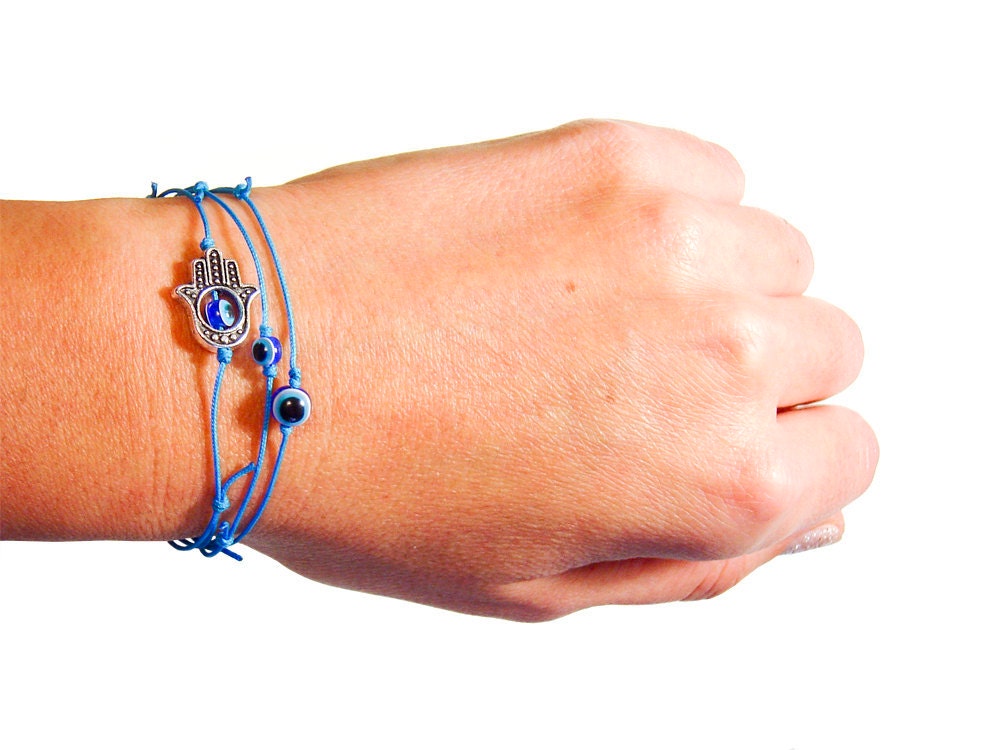 amulet bracelet knot, hamsa amulet jewelry, kabbalah amulet