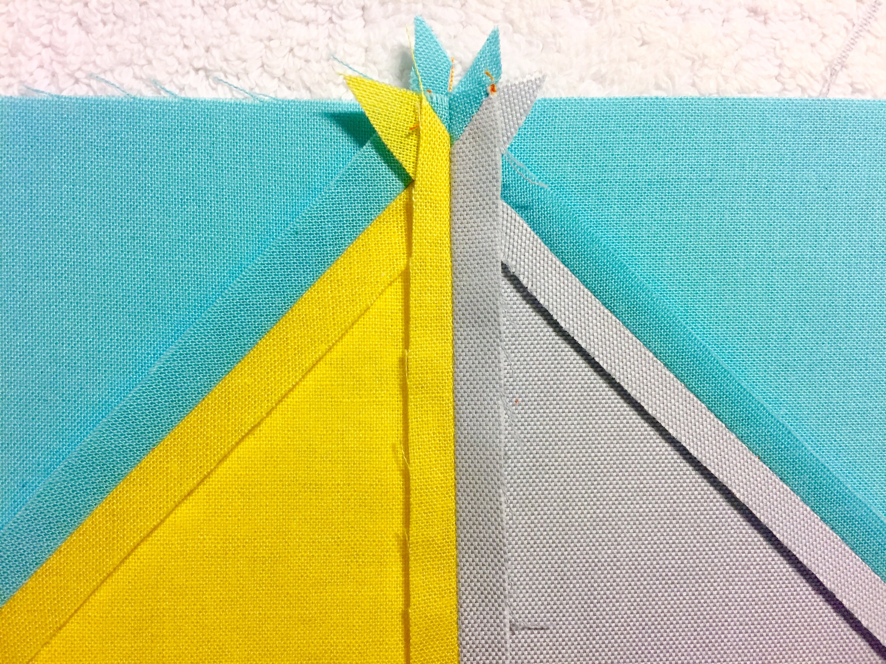 Quilt piecing by Karolin Reichardt / Boat and Balloon