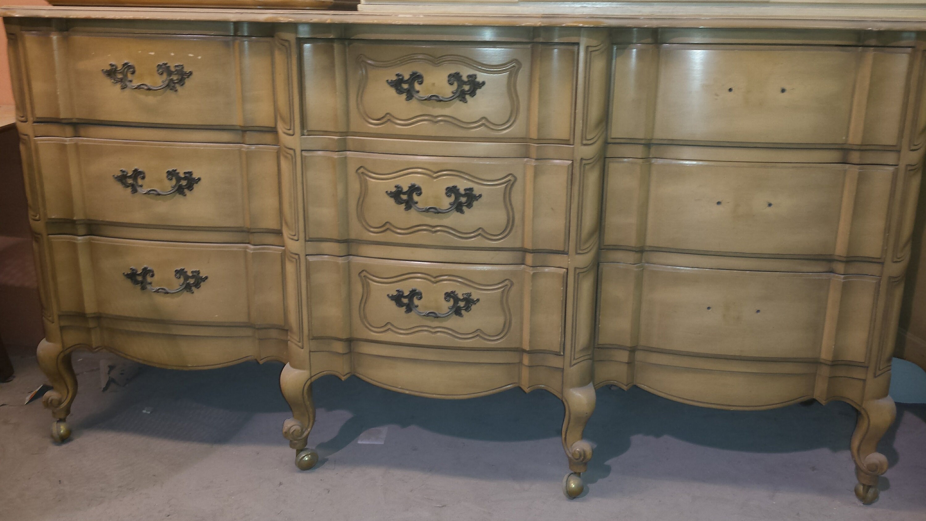 metallic, vintage, bedroom, furniture, shabby chic, french, france, furniture
