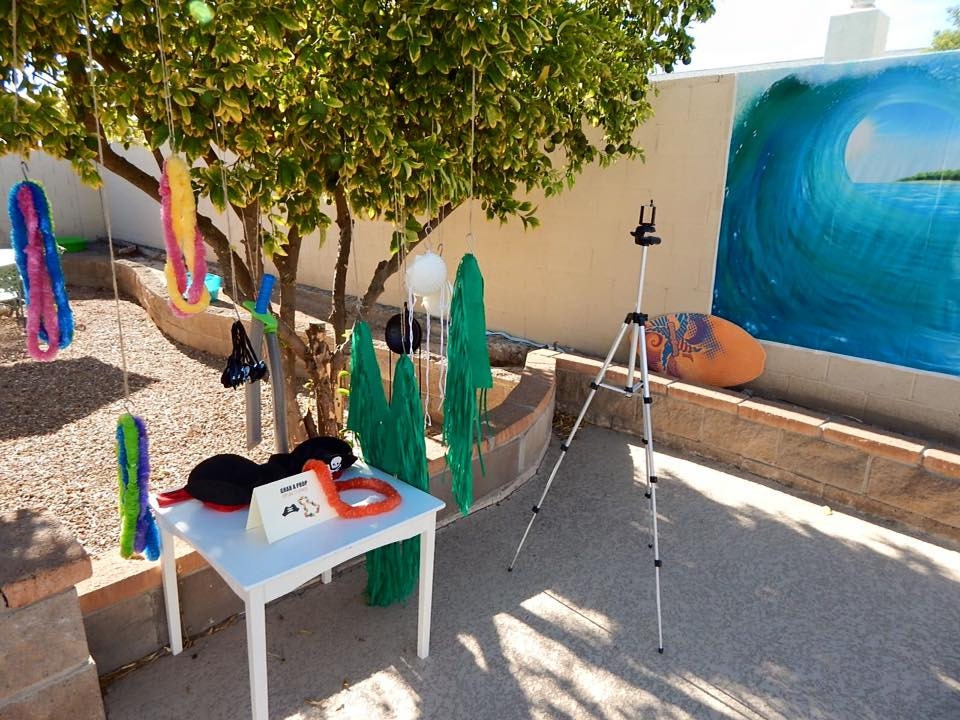 beach themed photo booth