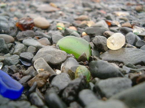 Sea glass hunting in Nova Scotia, best sea glass beaches.