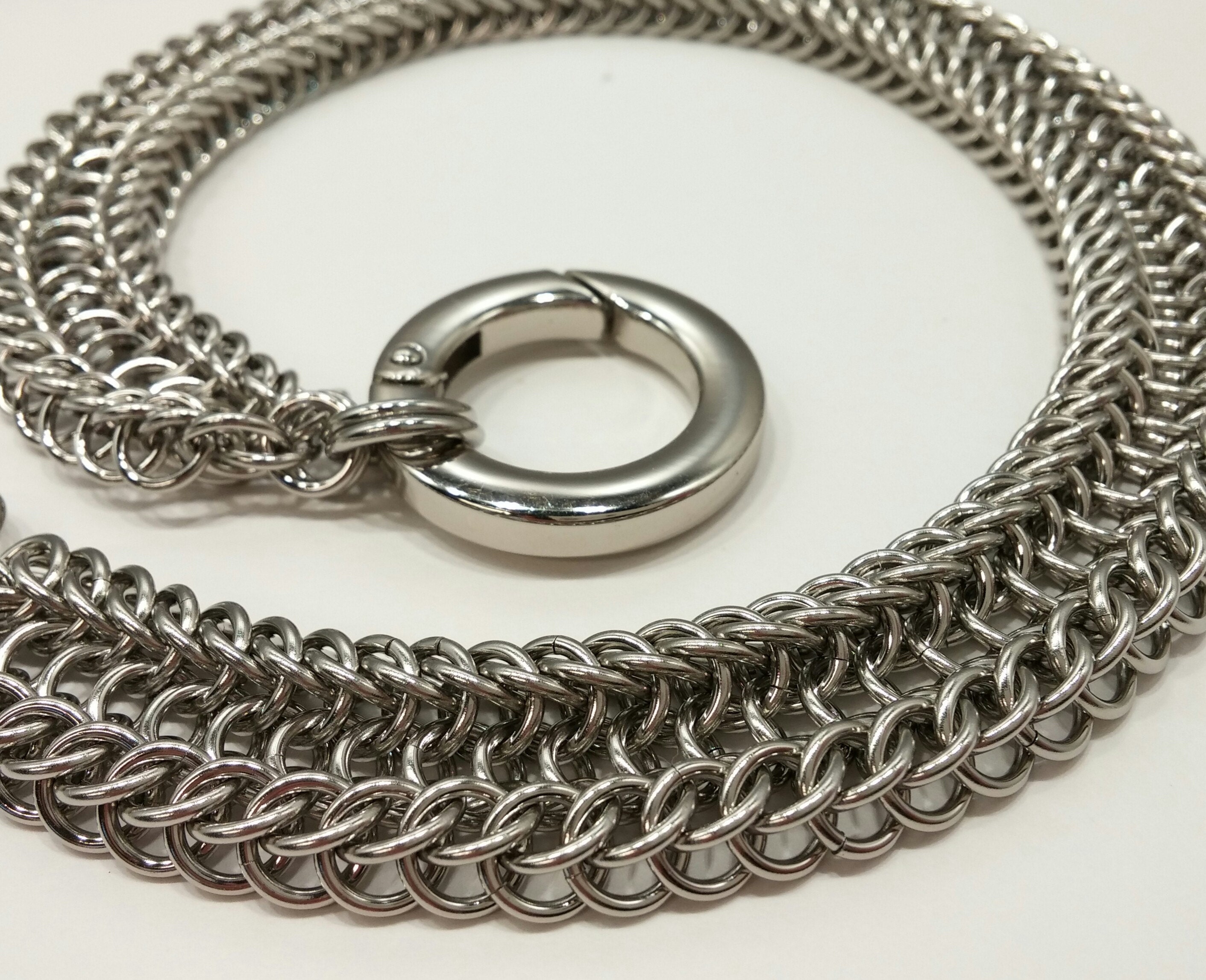 Alligator Back Chainmaille in stainless steel