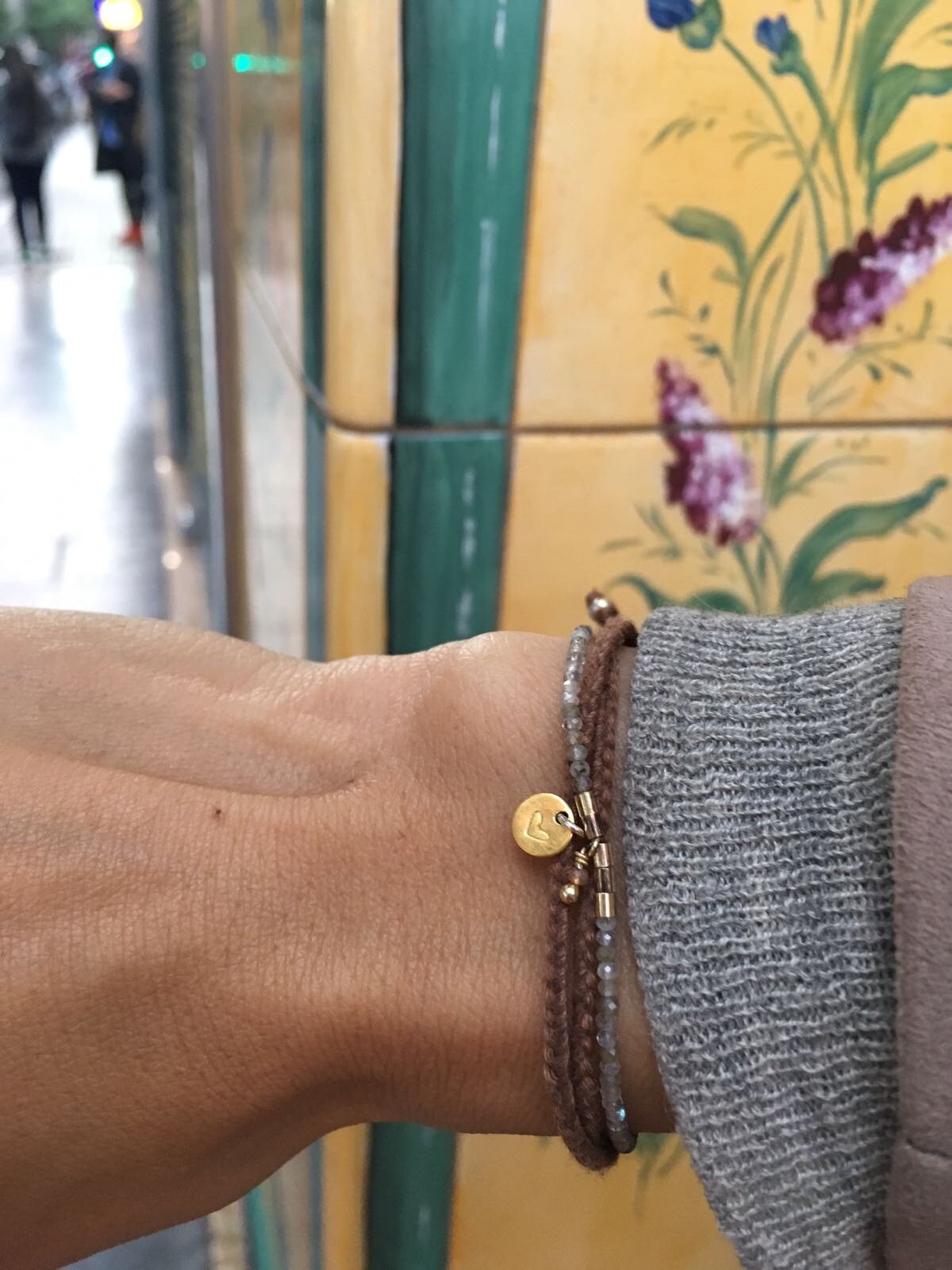 Pulsera Sei Braid con Piedras Semipreciosas