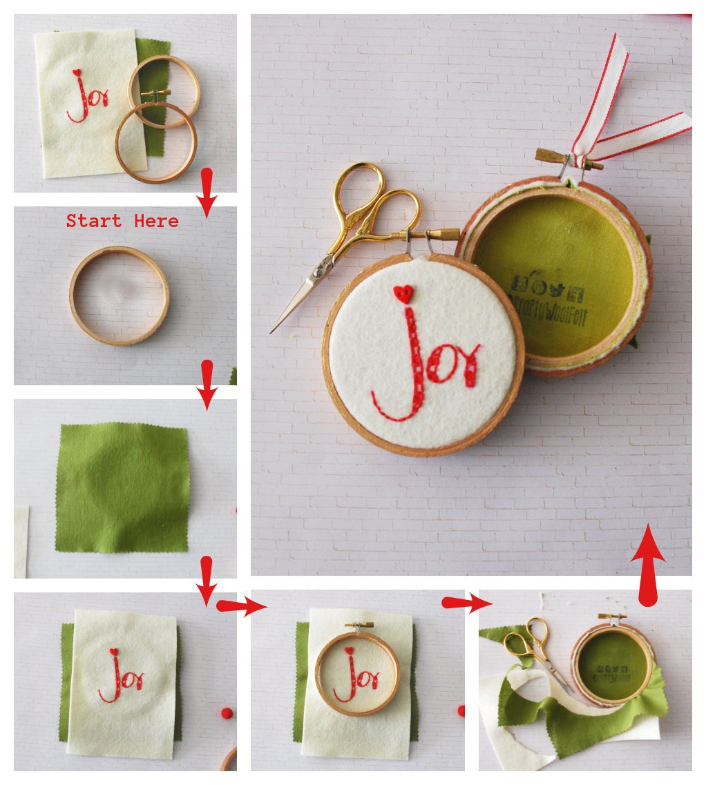 DIY Ornament - Hoop Art