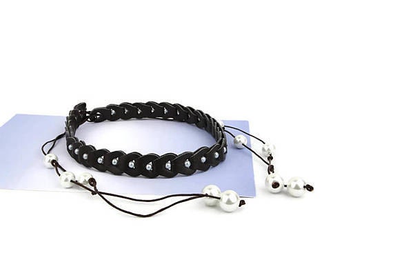 gunadesign recycled leather choker
