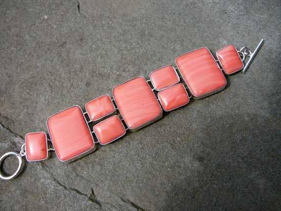 Taxco Silver Bracelet with Spiny Oyster