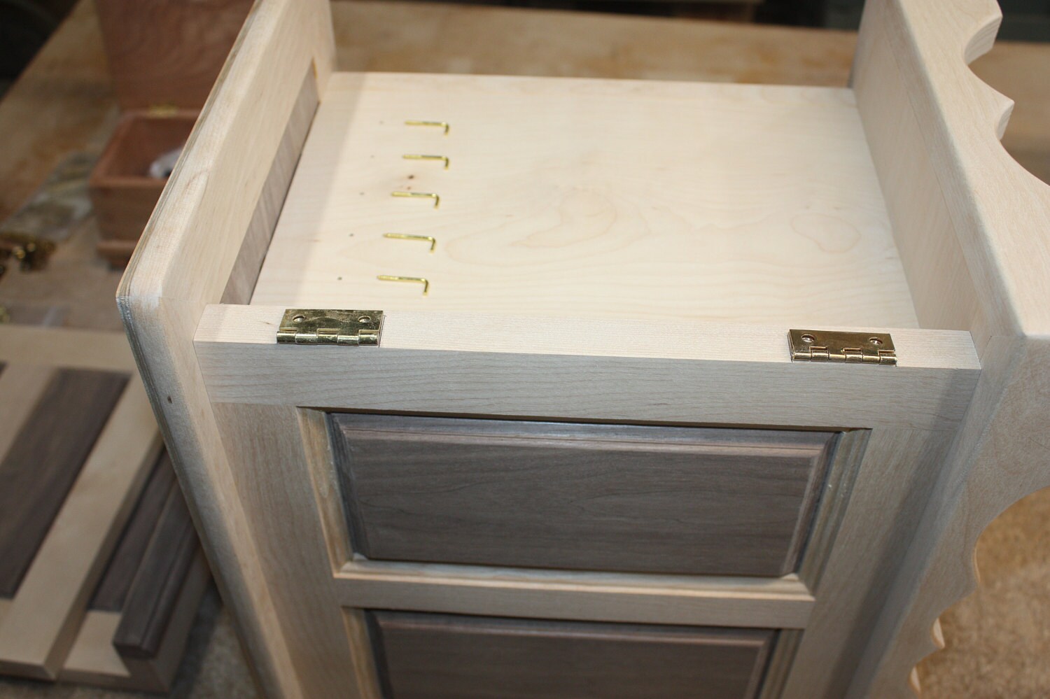 Marking for Hooks for Necklaces and Hinges for Swing Out Sides