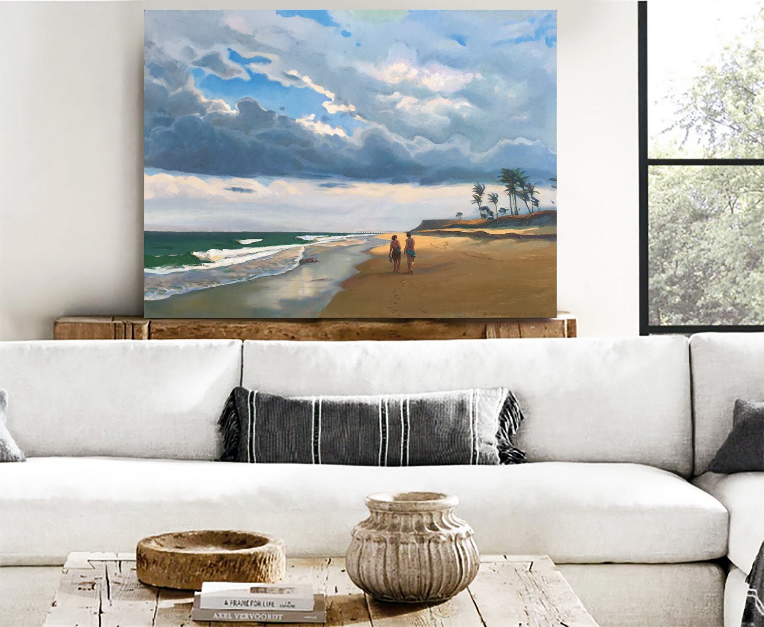 This project consists of a few artworks and each one is about what Im exposed to living on the ocean: salty water, hot sand, fresh breeze, dry lips, and messy hair, with the wind in it.