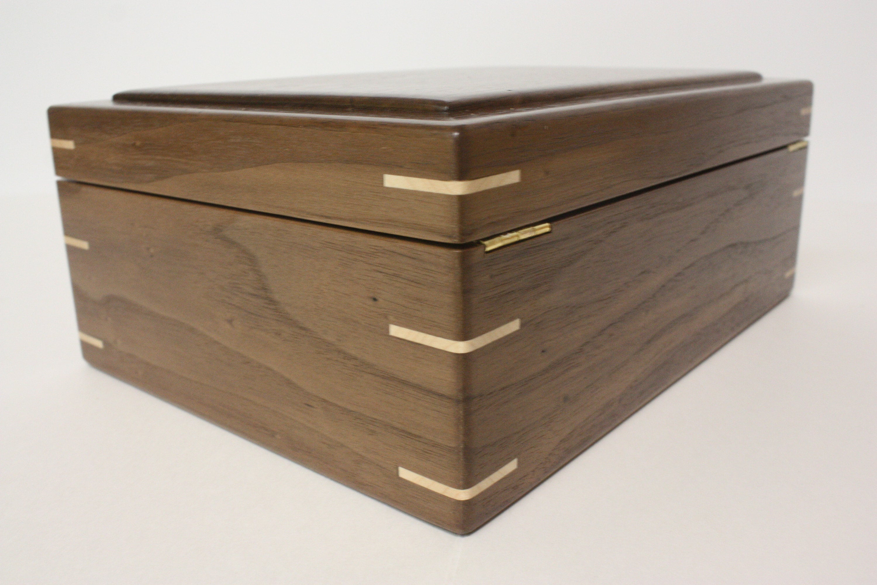 Black Walnut Box with Hinged Lid