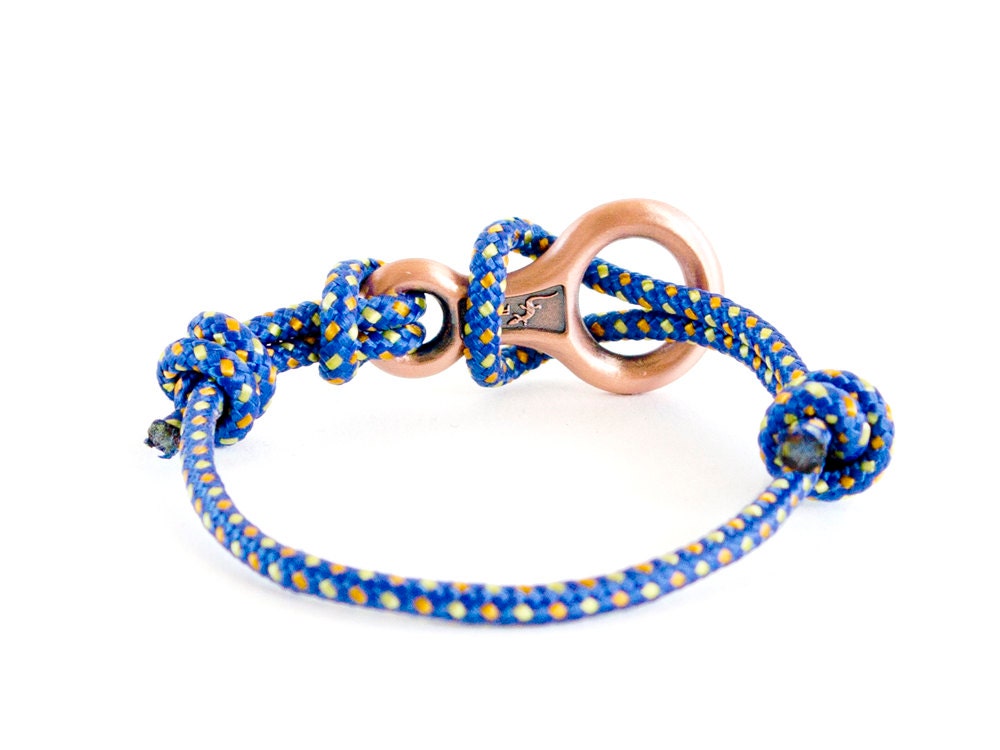 friendship bracelet, infinity jewelry, men jewelry, rope bracelet, figure eight mens bracelet