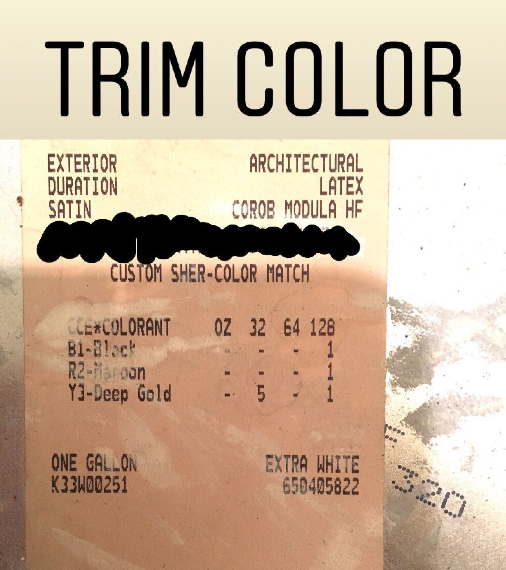 Trim Color Formula