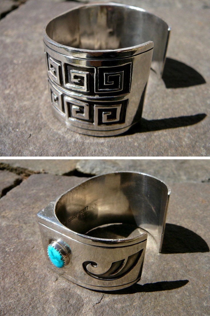 Navajo Cuff, Red Coral Bracelet