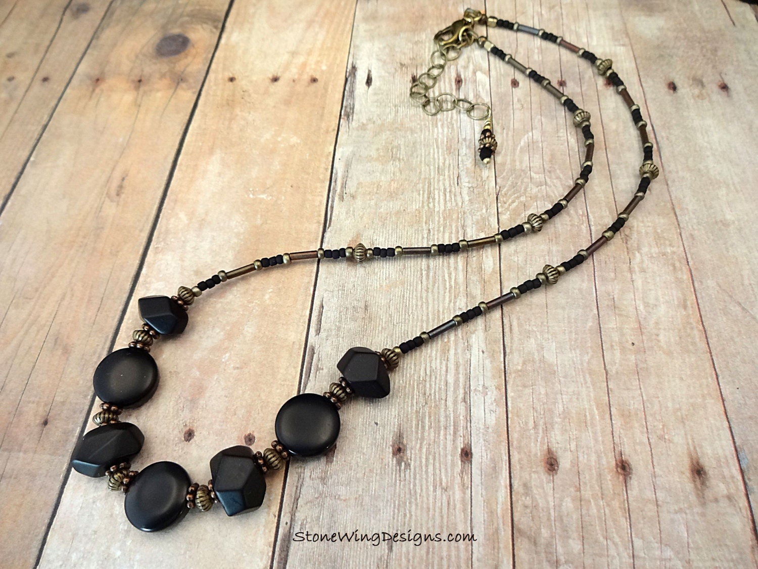 Matte Black Onyx Necklace