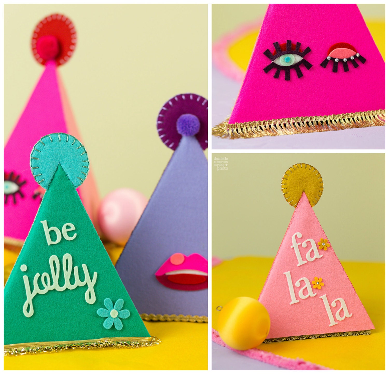 Colorful, fun and made with pure Wool Felt!