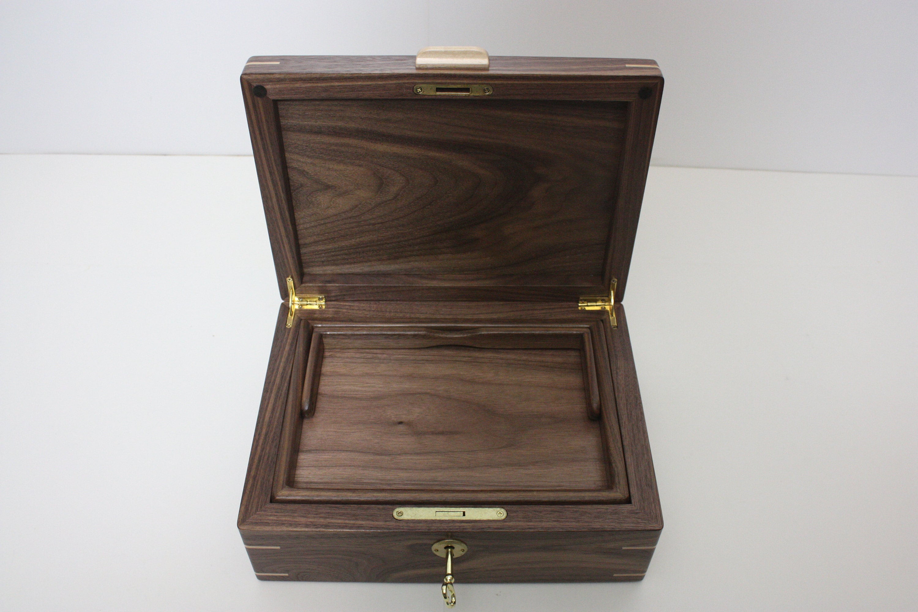 Box with Tray and Hinged Lid