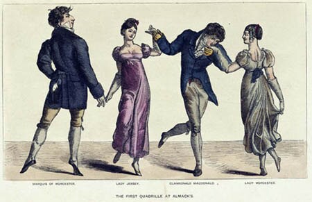 Le Quadrille est une danse du XVIIIe siècle