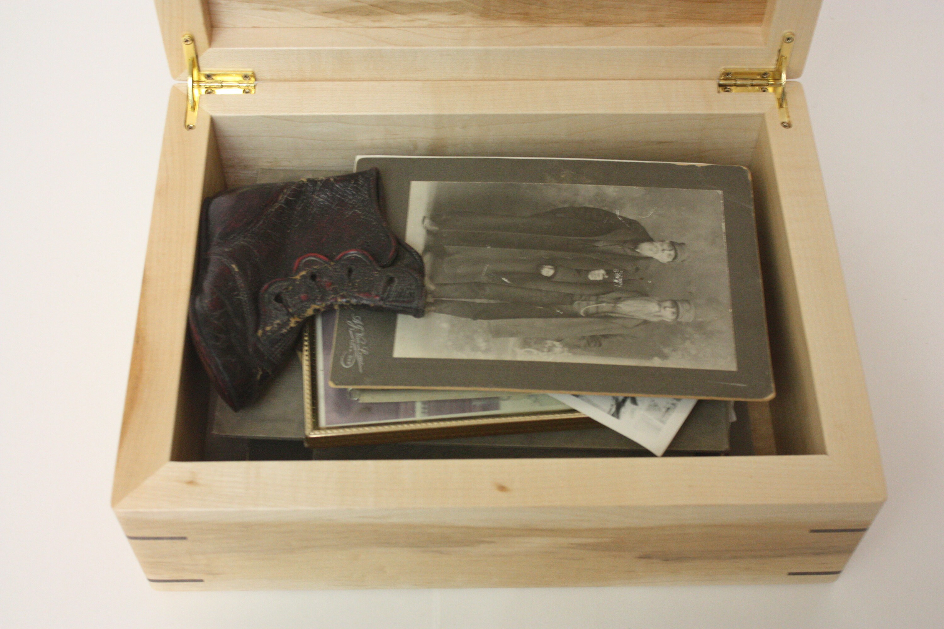 Large Wooden Photo Box For Sale