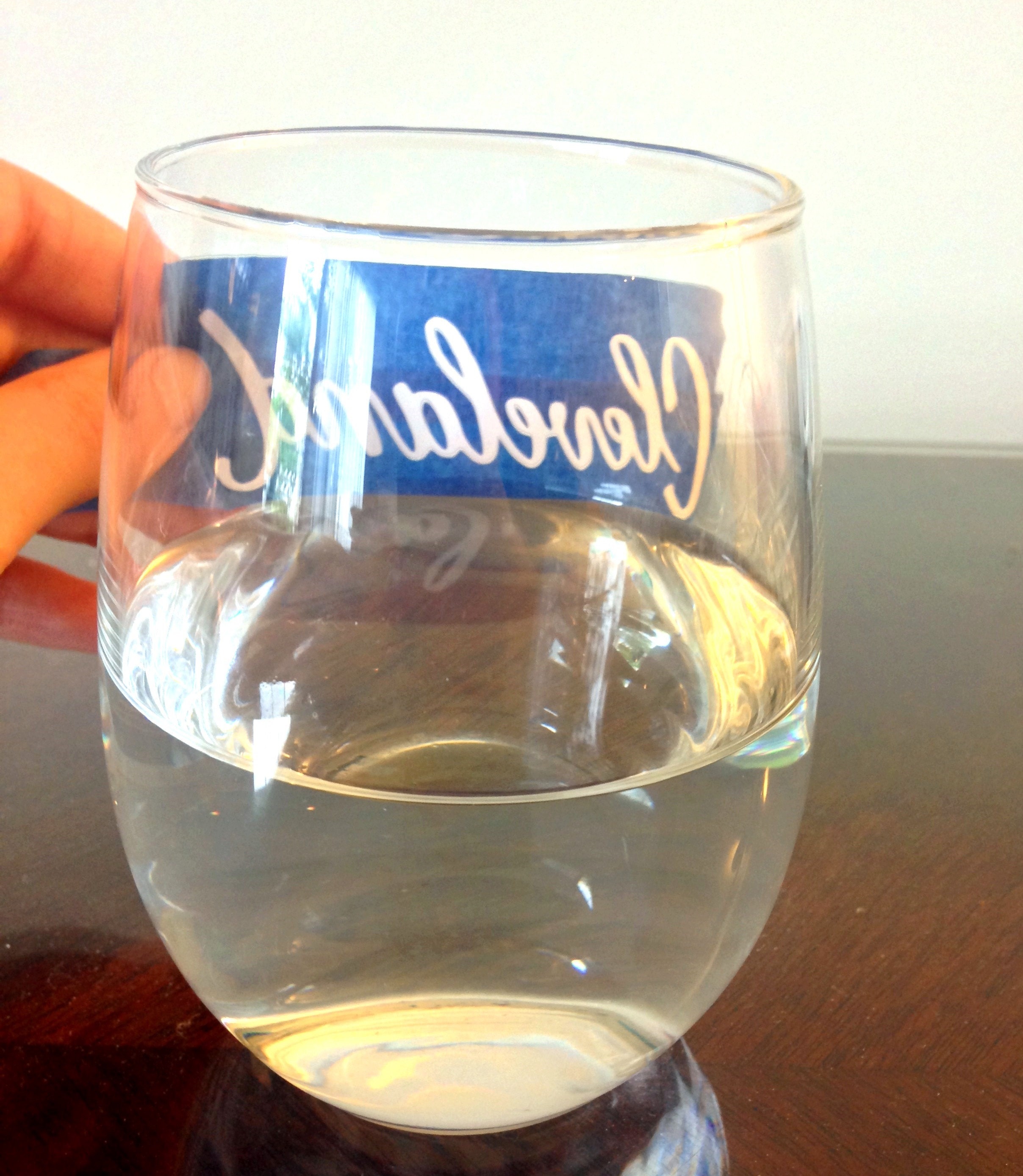 DIY Handlettered Wine Glass with Silhouette Studio • Loveleigh Loops