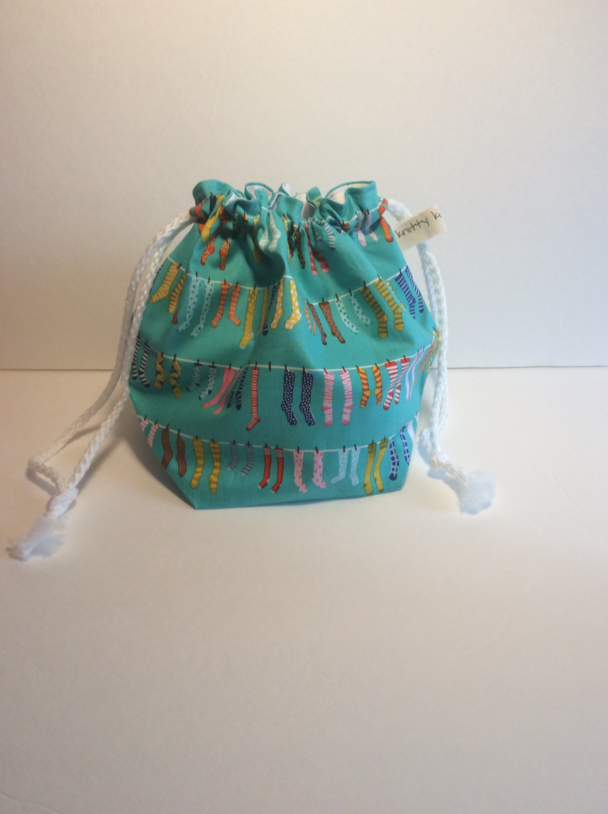 New drawstring project bag